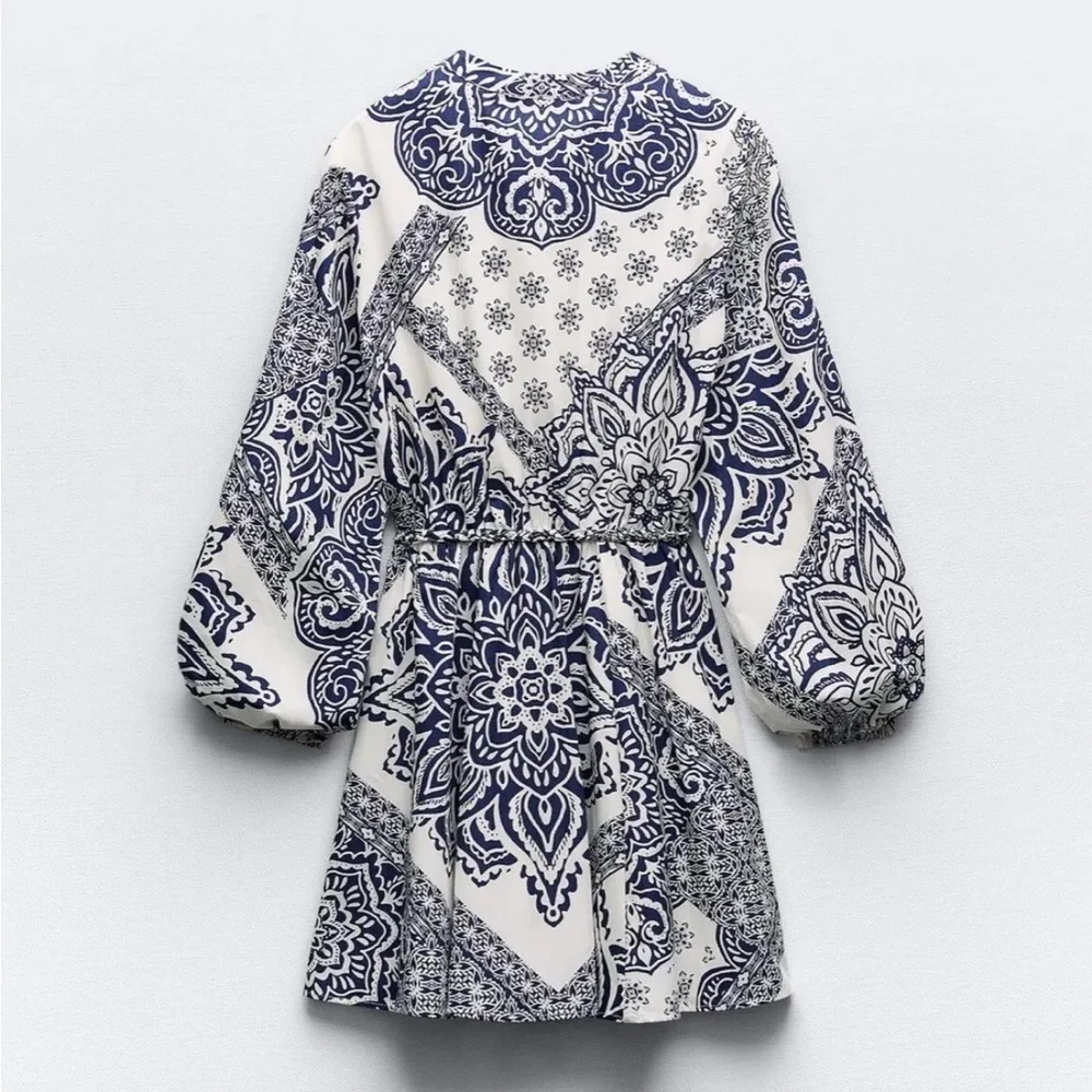 Zara Printed Mini Dress NWT - Picture 2 of 6
